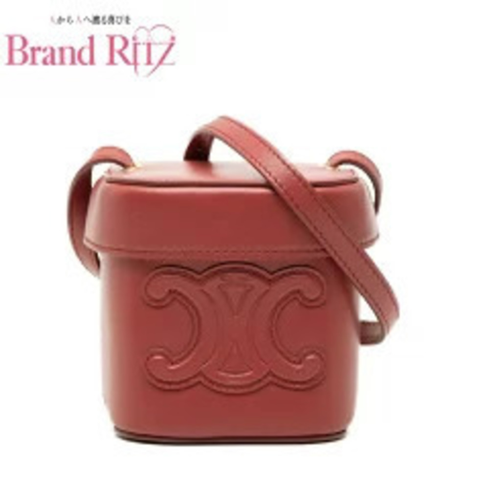 Celine Cuile Triomphe Crossbody Shoulder Bag Leather Pink